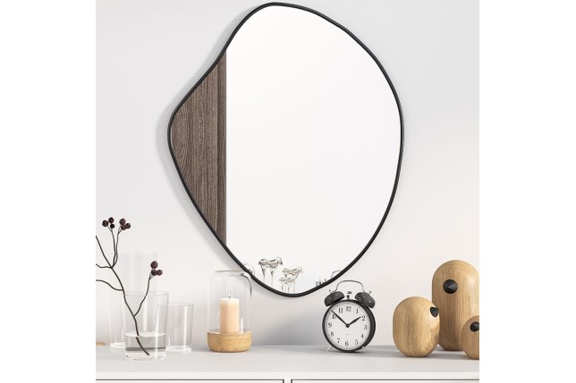Miroir mural Noir 60x50 cm