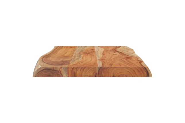 Table d'appoint 70x40x2,5cm bois massif acacia bordure assortie