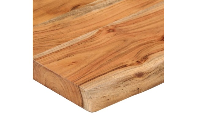 Table d'appoint 70x40x2,5cm bois massif acacia bordure assortie
