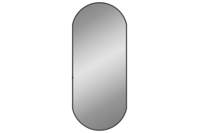 Miroir mural Noir 70x30 cm Ovale