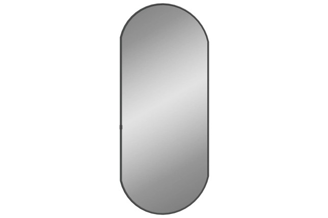 Miroir mural Noir 70x30 cm Ovale