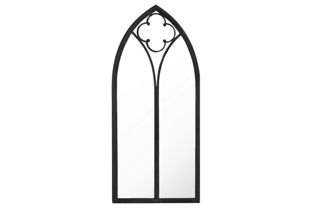 Miroir Noir 100x45 cm Fer pour utilisation à l'intérieur