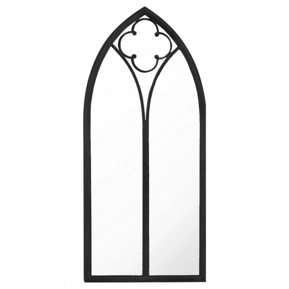 Miroir Noir 100x45 cm Fer pour utilisation à l'intérieur