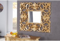 Miroir mural style baroque teinté doré