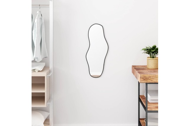 Miroir mural Noir 60x25 cm