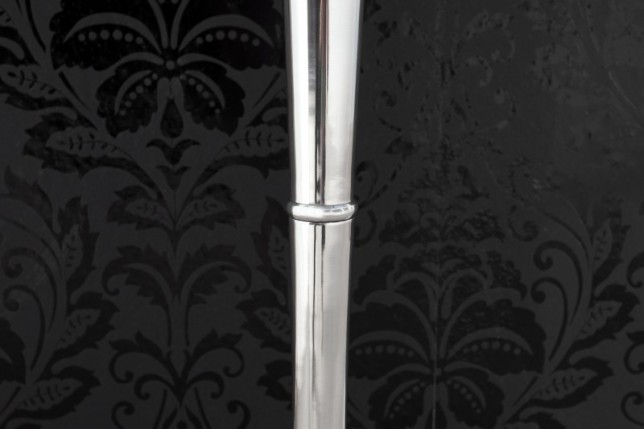 Chandelier 120 cm design 5 branches en aluminium argenté