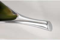 Bol de fruits design en aluminium coloris argent