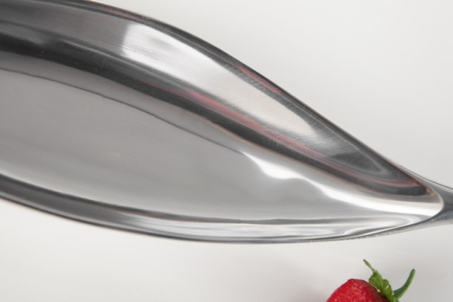 Bol de fruits décoratif 40 cm en aluminium argenté