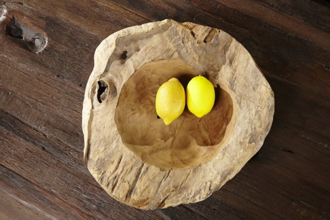 Corbeille de fruit naturel 30 cm en bois massif