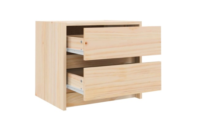 Table de chevet 40x31x35,5 cm bois de pin massif