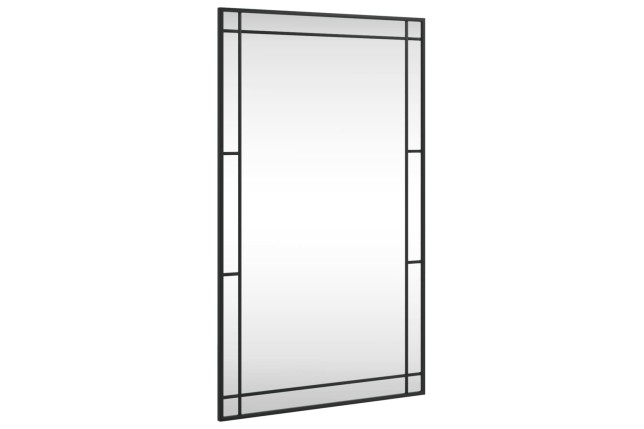 Miroir mural noir 60x100 cm rectangulaire fer