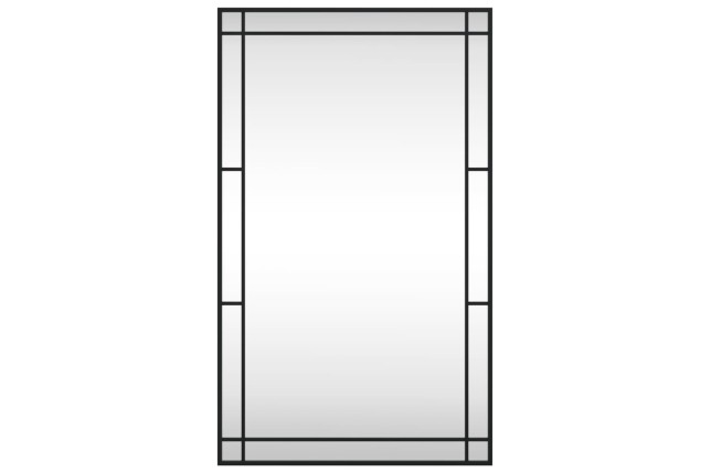 Miroir mural noir 60x100 cm rectangulaire fer
