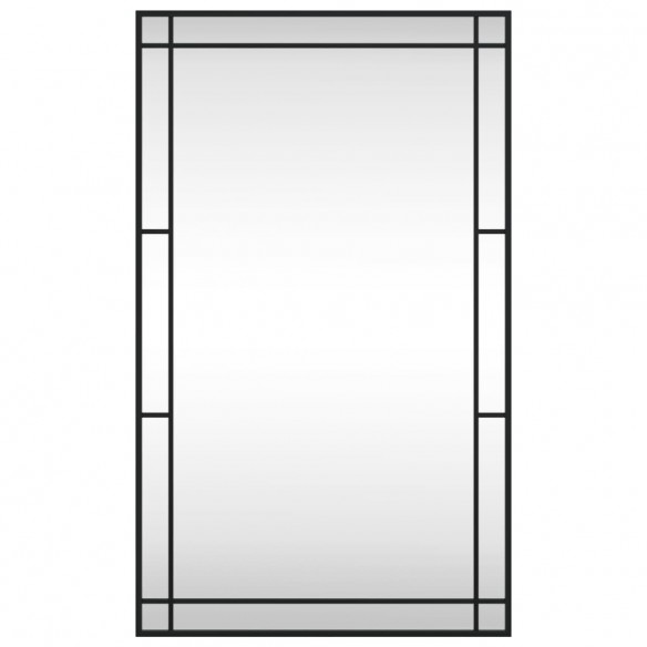 Miroir mural noir 60x100 cm rectangulaire fer