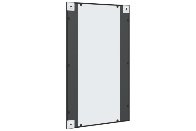 Miroir mural noir 60x100 cm rectangulaire fer
