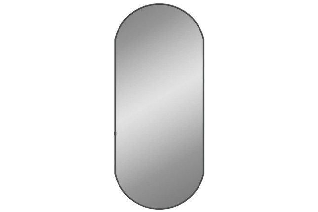 Miroir mural Noir 80x35 cm Ovale