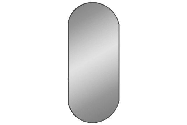 Miroir mural Noir 80x35 cm Ovale