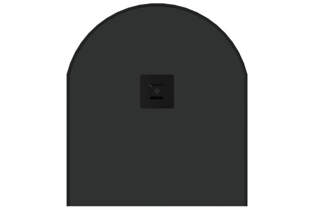 Miroir mural Noir 80x35 cm Ovale