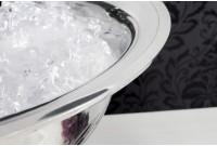 Vasque décorative pour champagne/glace en aluminium argenté