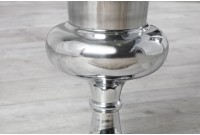 Vase design en aluminium de couleur argenté
