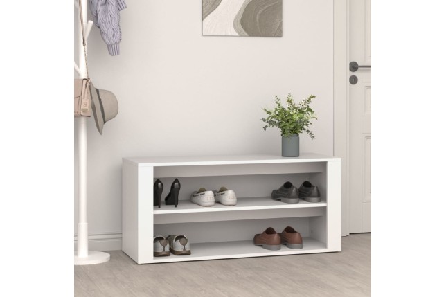 Étagère à chaussures Blanc 100x35x45 cm 