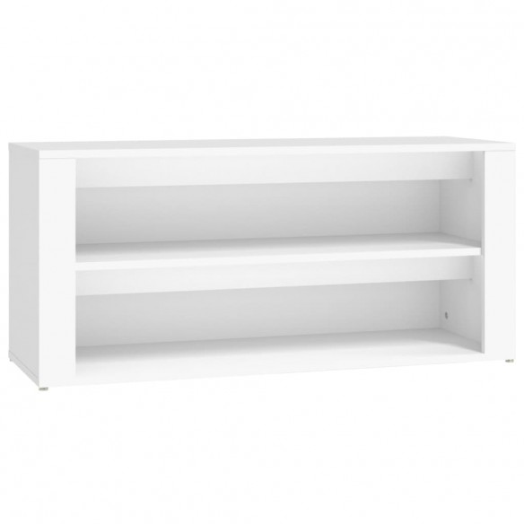Étagère à chaussures Blanc 100x35x45 cm 