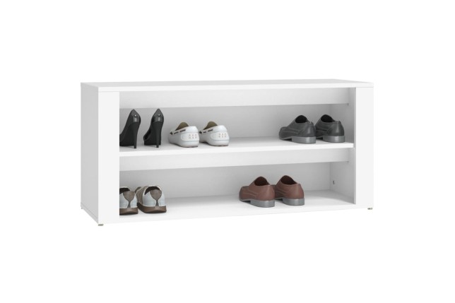 Étagère à chaussures Blanc 100x35x45 cm 
