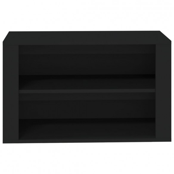 Étagère à chaussures Noir 75x35x45 cm 