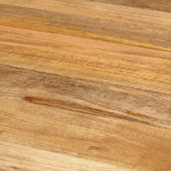 Table à dîner Ø110x78 cm Bois de manguier massif et acier