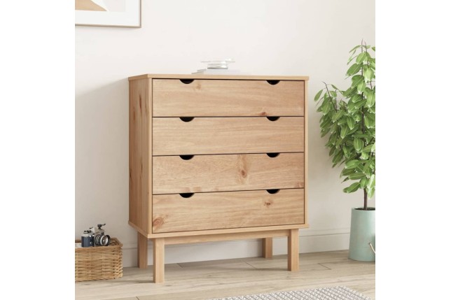 Armoire à tiroirs 76,5x39,5x90 cm Bois de pin massif