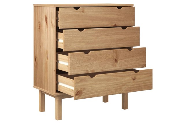 Armoire à tiroirs 76,5x39,5x90 cm Bois de pin massif