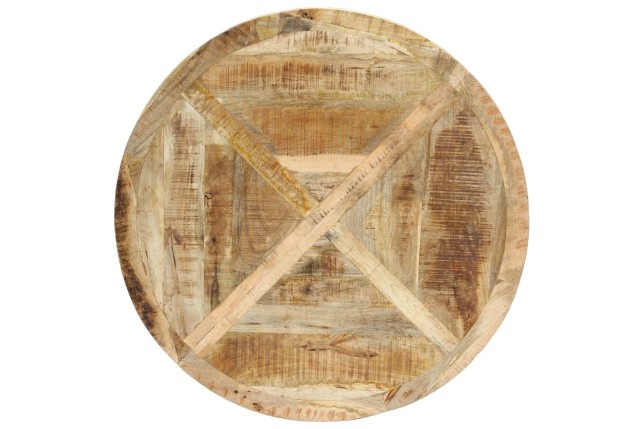 Table de salle à manger Rond 120x76 cm Bois de manguier massif
