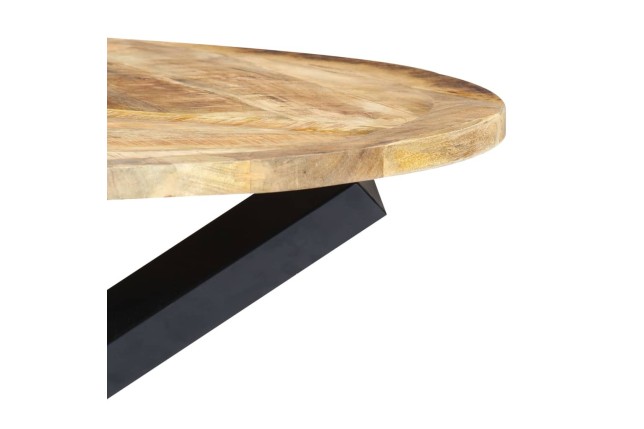 Table de salle à manger Rond 120x76 cm Bois de manguier massif