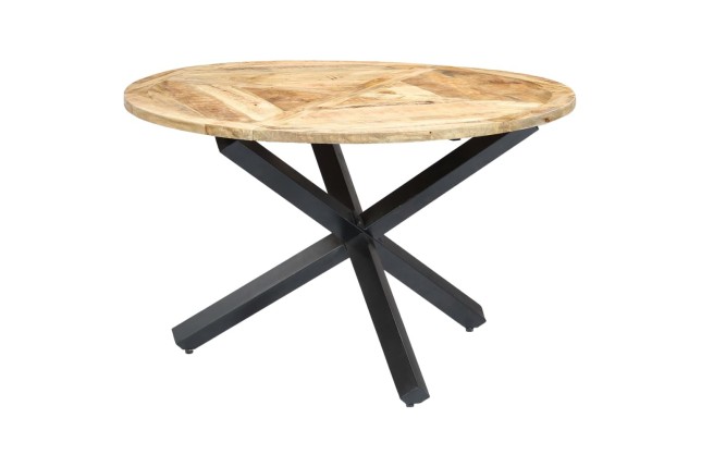 Table de salle à manger Rond 120x76 cm Bois de manguier massif