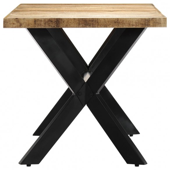 Table de salle à manger 140x70x75 cm Bois manguier massif brut