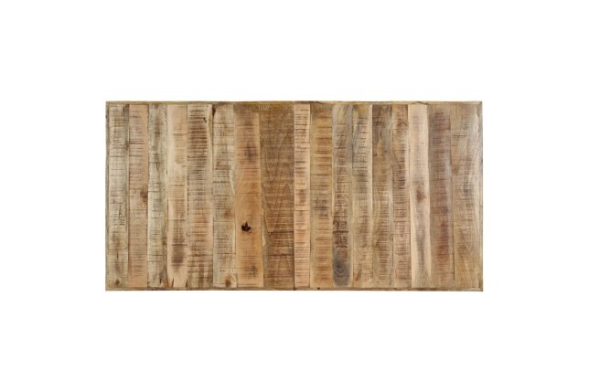 Table de salle à manger 140x70x75 cm Bois manguier massif brut