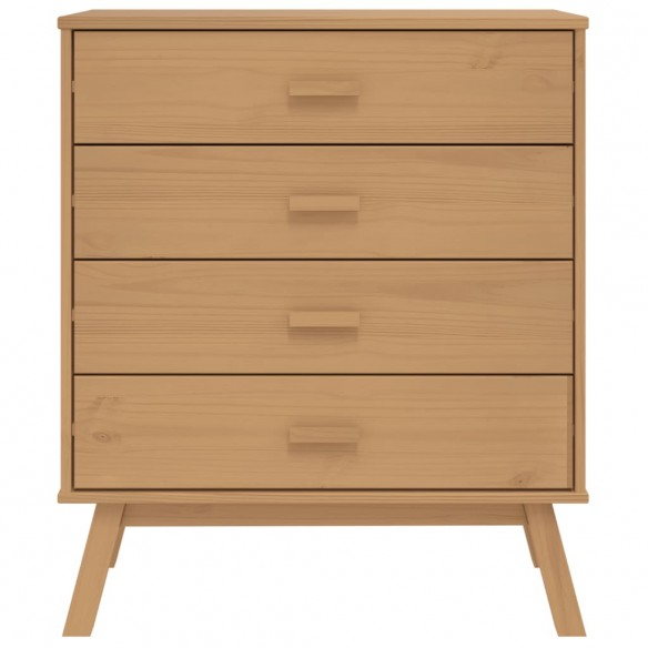 Armoire à tiroirs OLDEN marron bois de pin solide