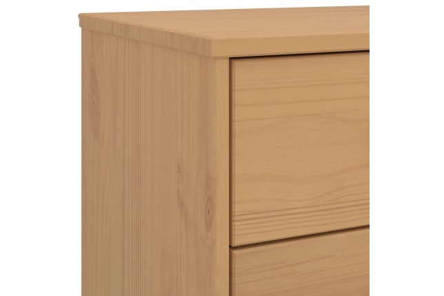 Armoire à tiroirs OLDEN marron bois de pin solide