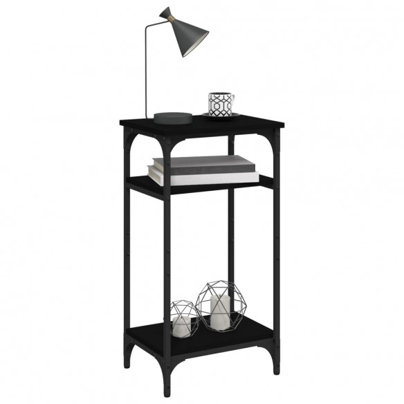 Table d'appoint Noir 40x30x75 cm 