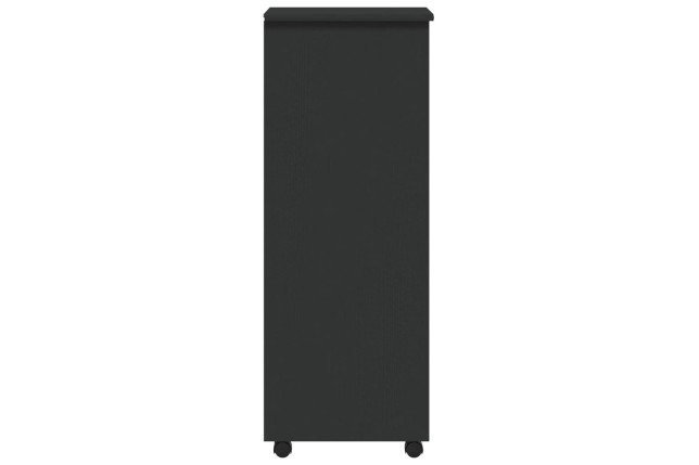 Armoire roulante avec tiroirs MOSS gris bois de pin solide