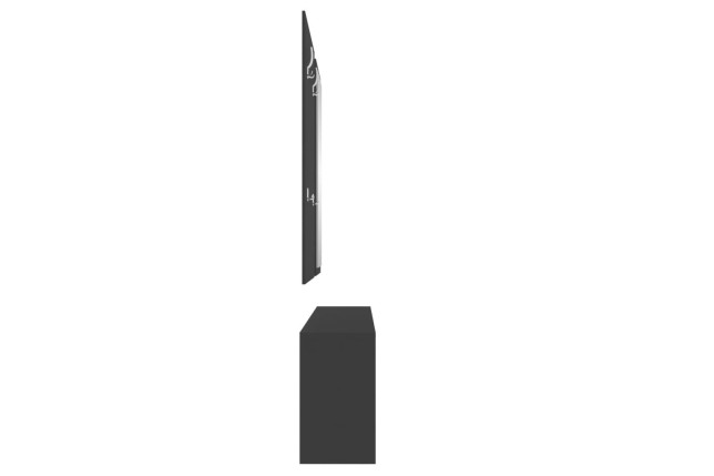 Ensemble d'armoires à chaussures 3-en-1 Noir 