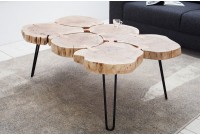 Table basse design industriel 115 cm
