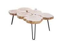 Table basse design industriel 115 cm