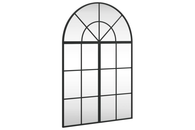 Miroir mural noir 60x90 cm arche fer