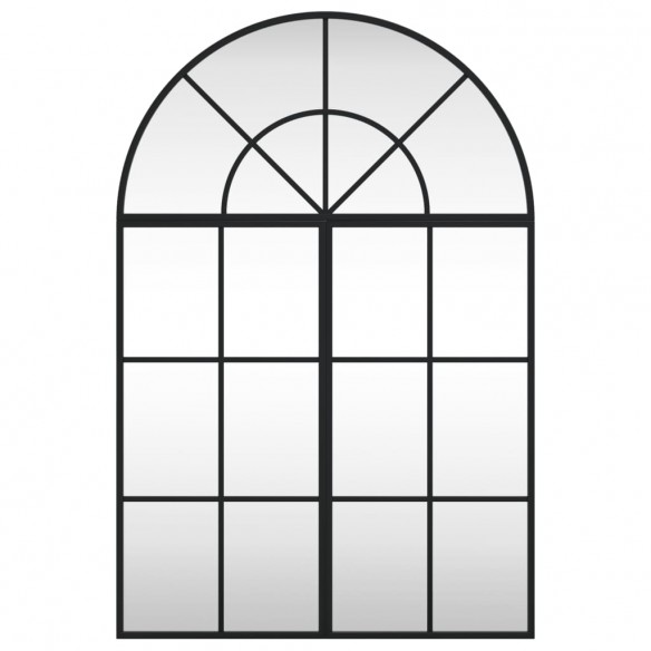 Miroir mural noir 60x90 cm arche fer