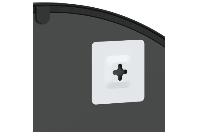 Miroir mural noir 60x90 cm arche fer