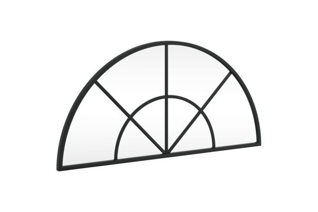 Miroir mural noir 60x30 cm arche fer