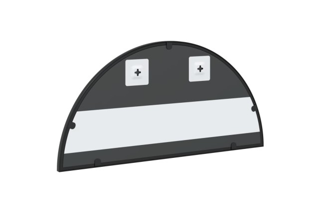 Miroir mural noir 60x30 cm arche fer