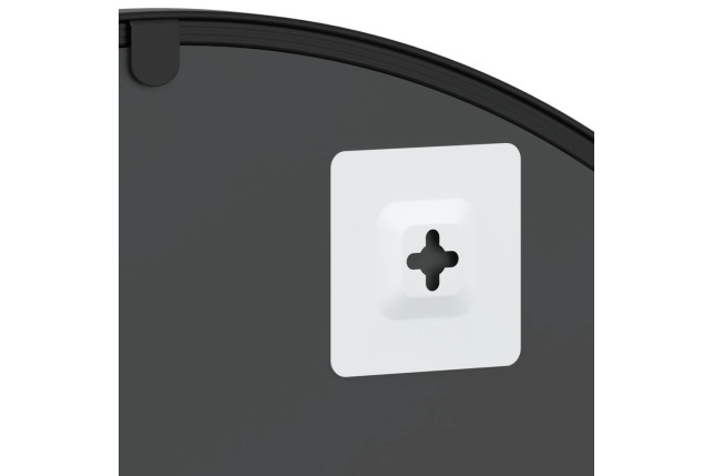 Miroir mural noir 60x30 cm arche fer