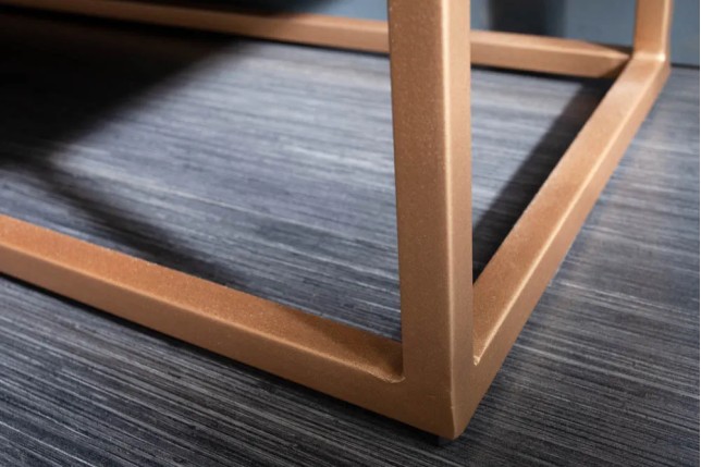 Meuble TV SCORPION 160 cm – Bois massif de manguier noir sculpté à la main, piètement doré