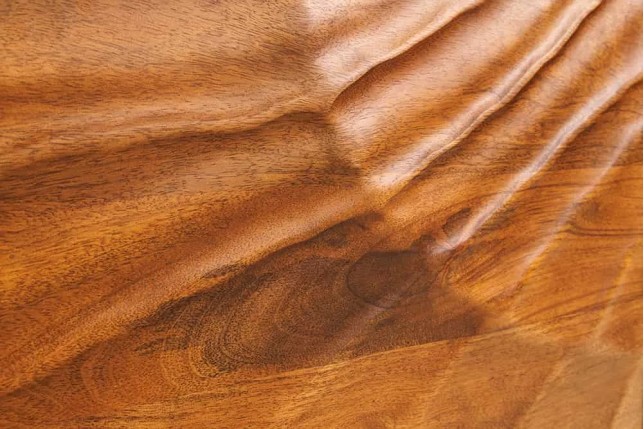 Buffet mural SCORPION 180 cm – Bois massif de manguier brun, façade 3D sculptée à la main